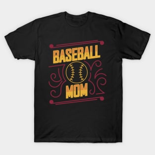 Baseball Mom. Sports theme T-Shirt